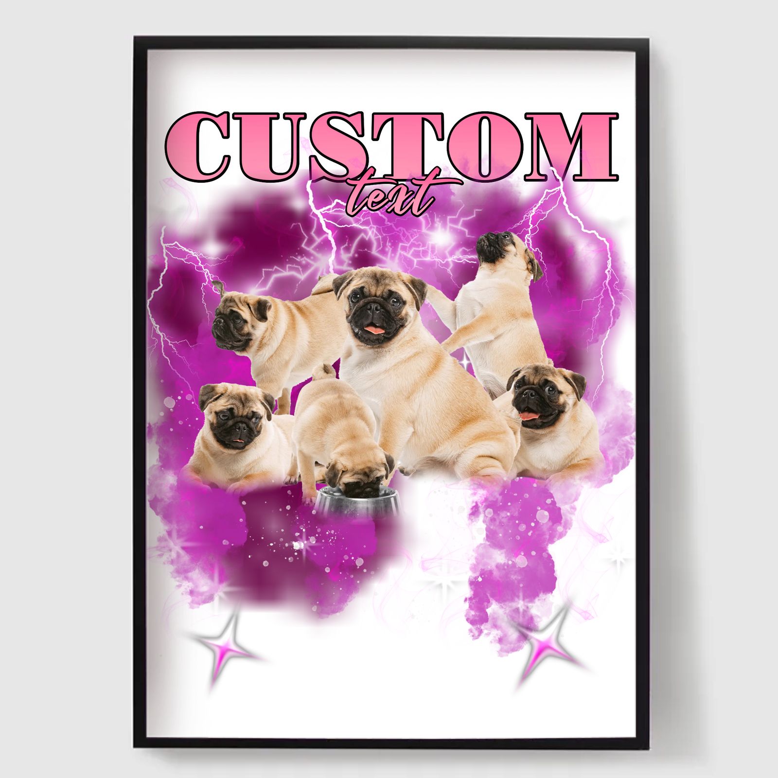 Personlig Poster - Husdjur Anpassad Bootleg Stil