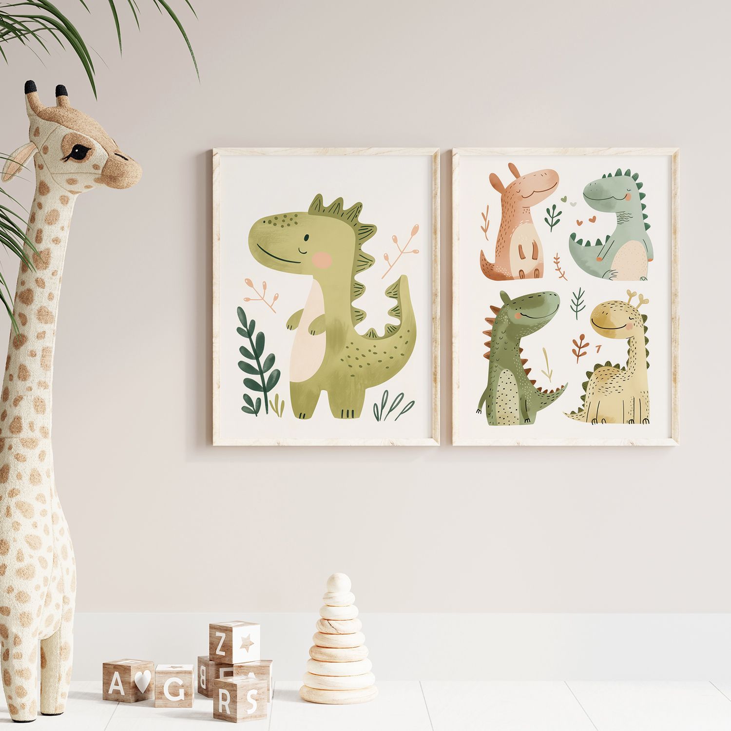 Poster - Dinosaurievänner / Set med 2