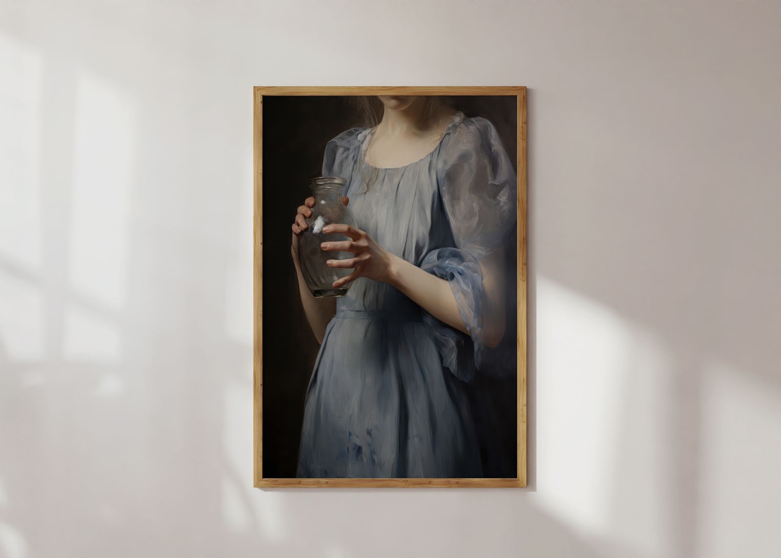 Poster - Kvinna med Vas