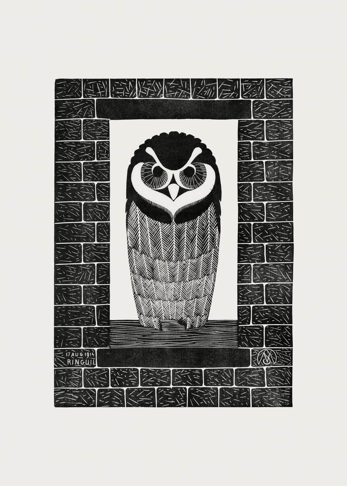 Poster - Ugglekonstverk