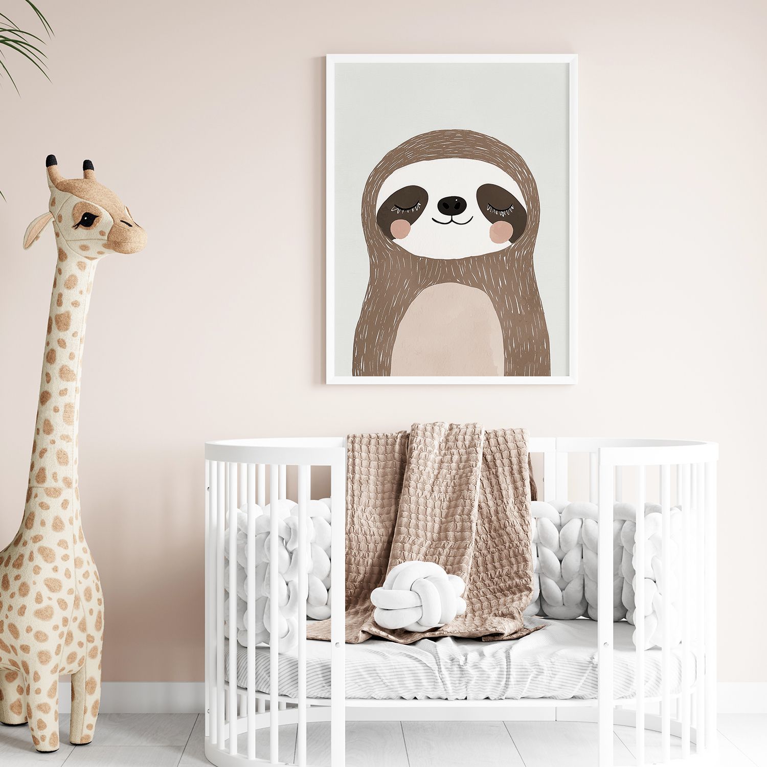 Poster - Gullig Djur Barnkammare Set / Set av 3