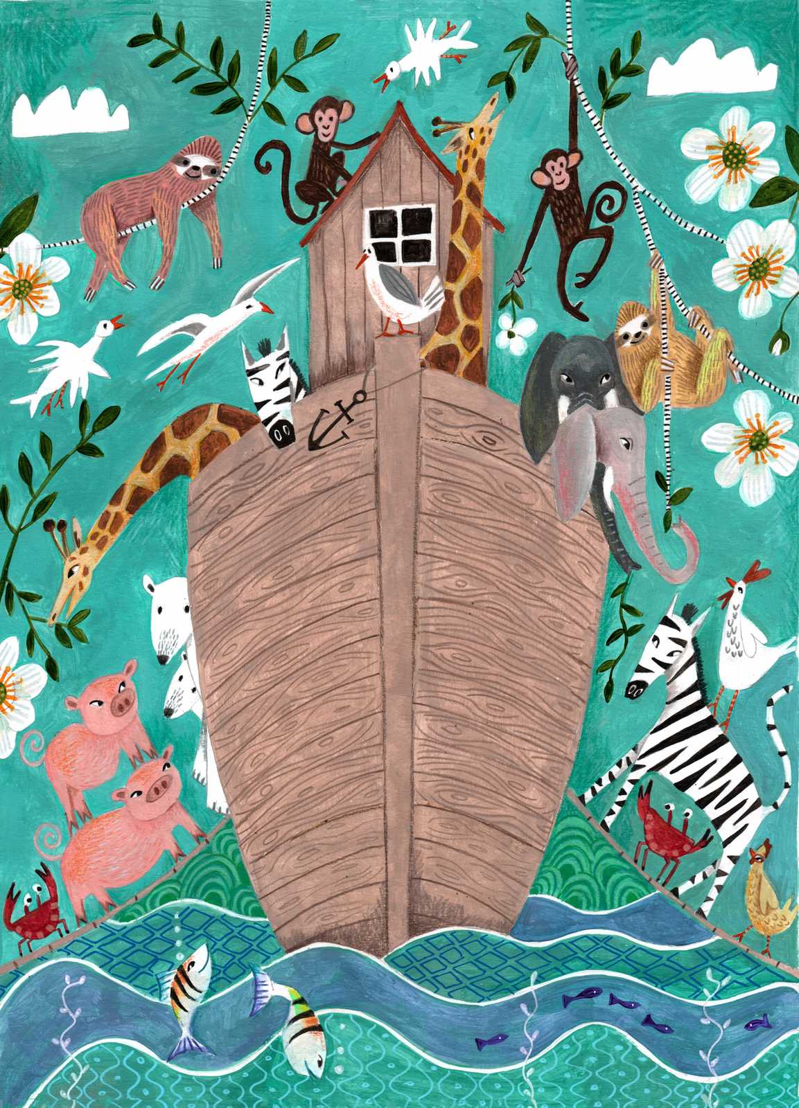 Poster - Noas ark illustration