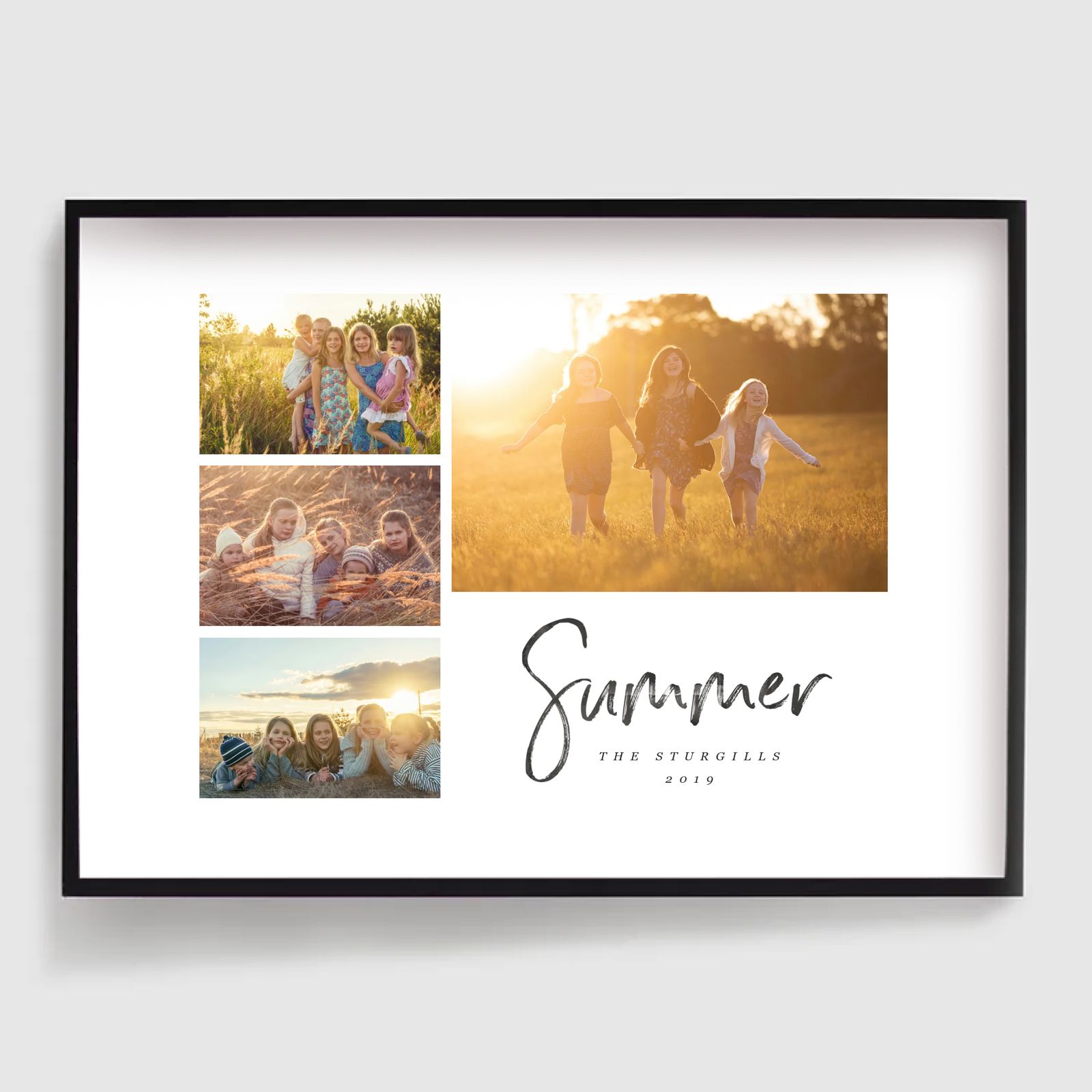 Personlig Poster - Sommarleenden Foto Uppladdning - 4 Foton