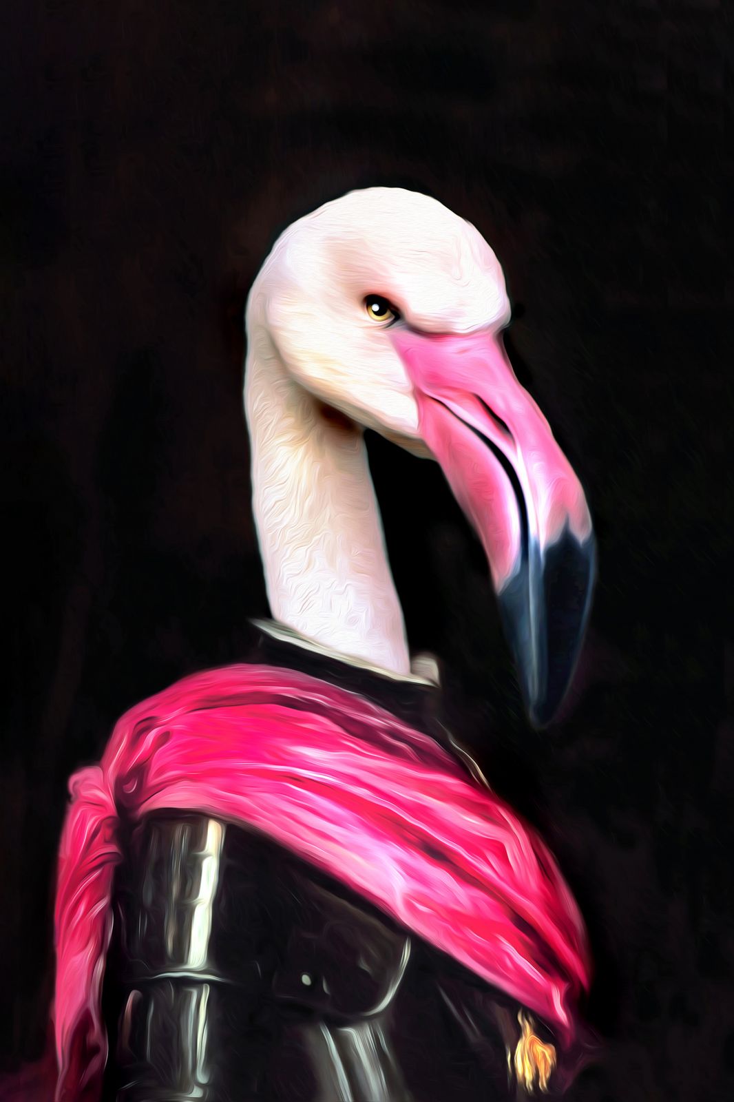 Poster - Riddare Flamingo