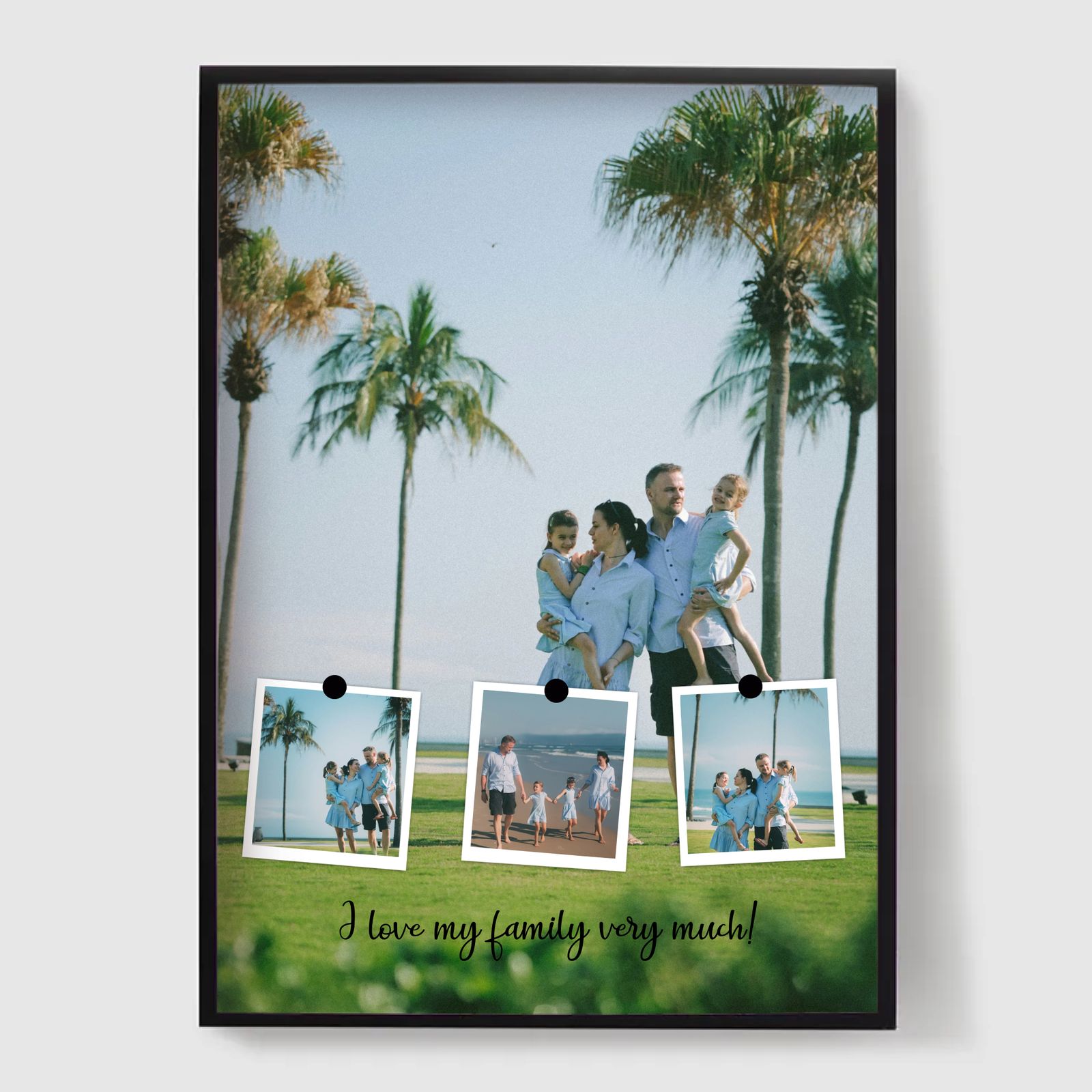 Personlig Poster - Anpassade Familjeminnes Polaroider - 4 Foton