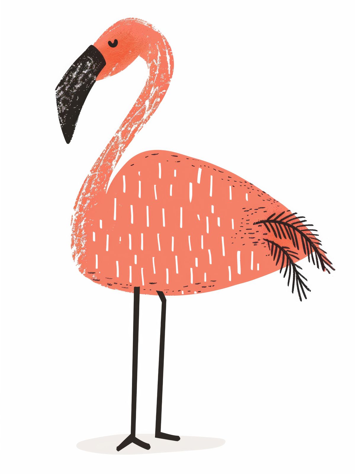 Poster - Flamingoillustration
