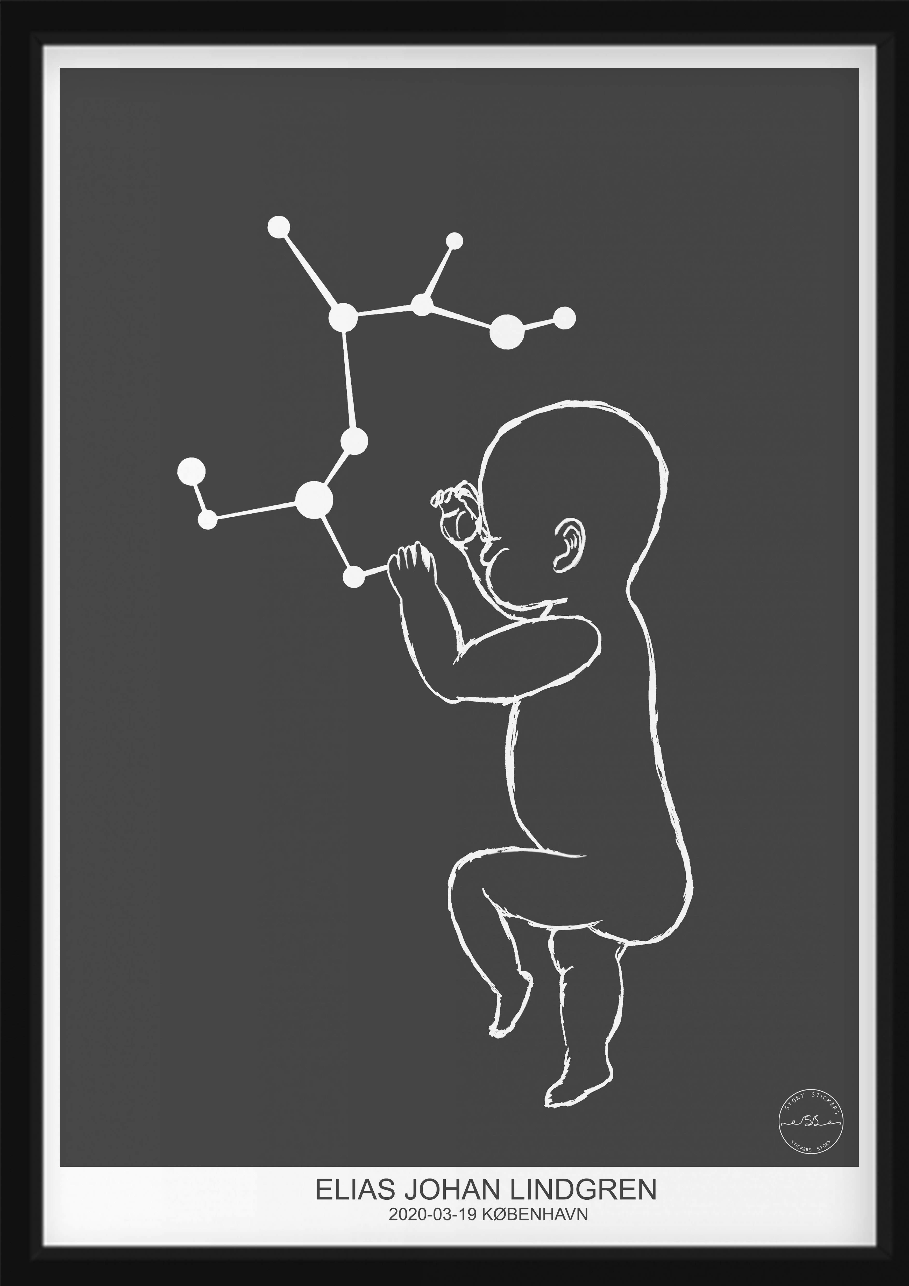 PERSONLIG BABY POSTER -  Skytten