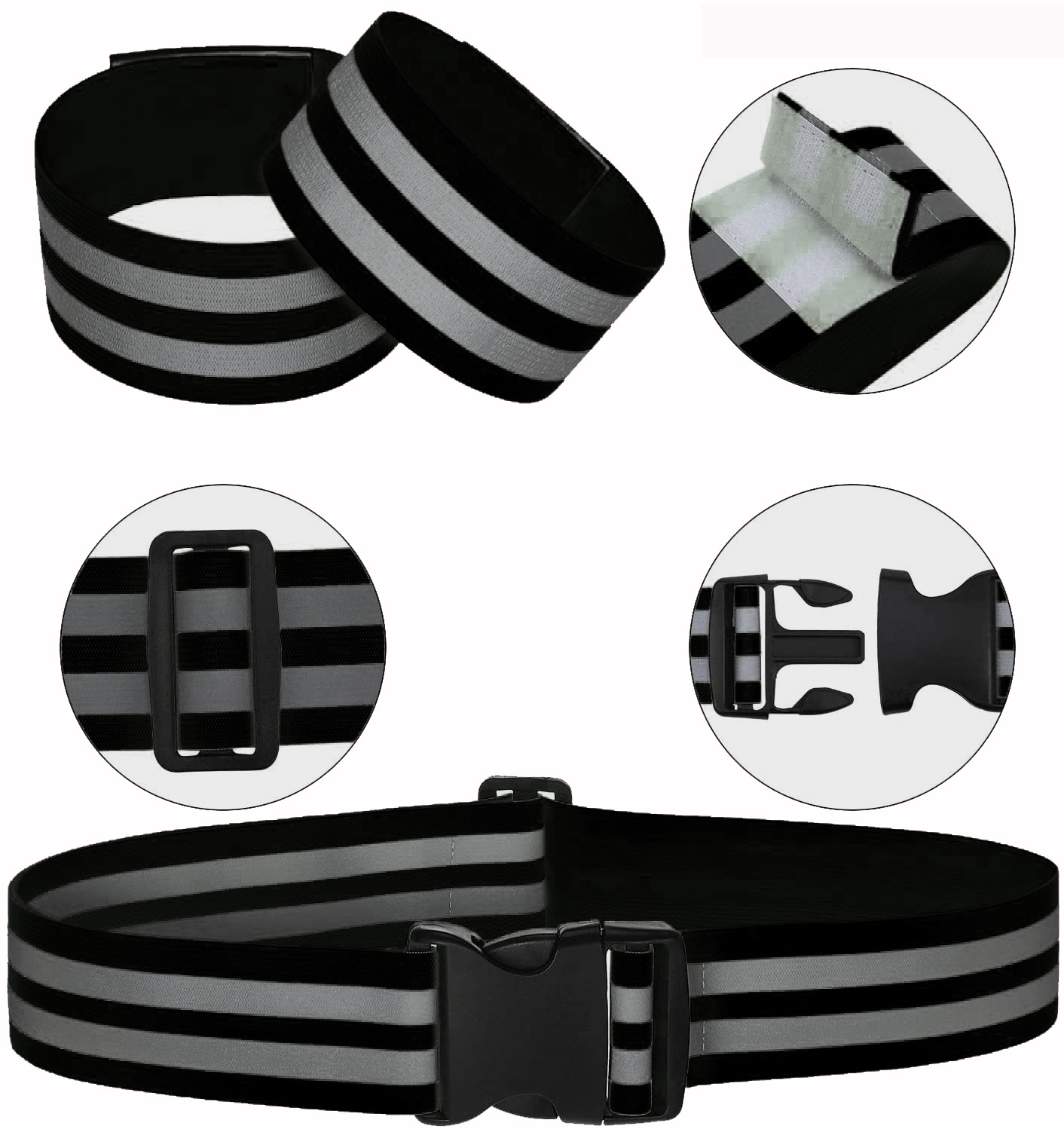 Reflexband / Svart