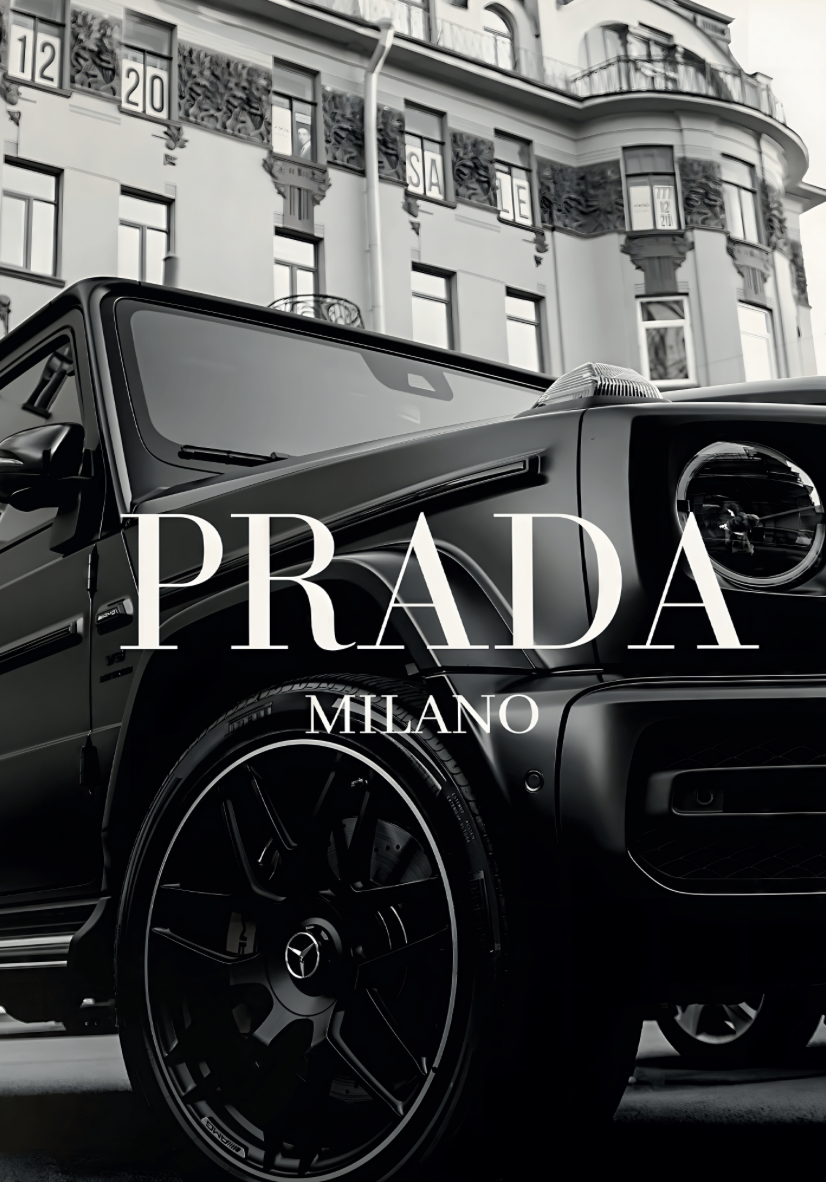 Affisch - Bilmodeaffisch / Prada Milano
