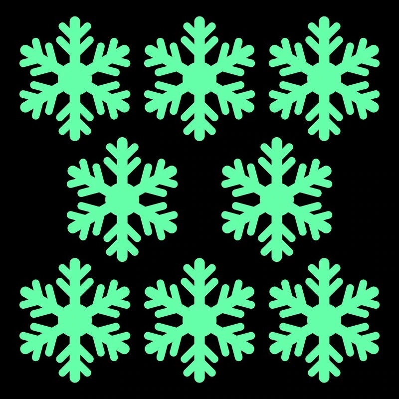 Väggdekal - Snöflingor / Självlysande / 02