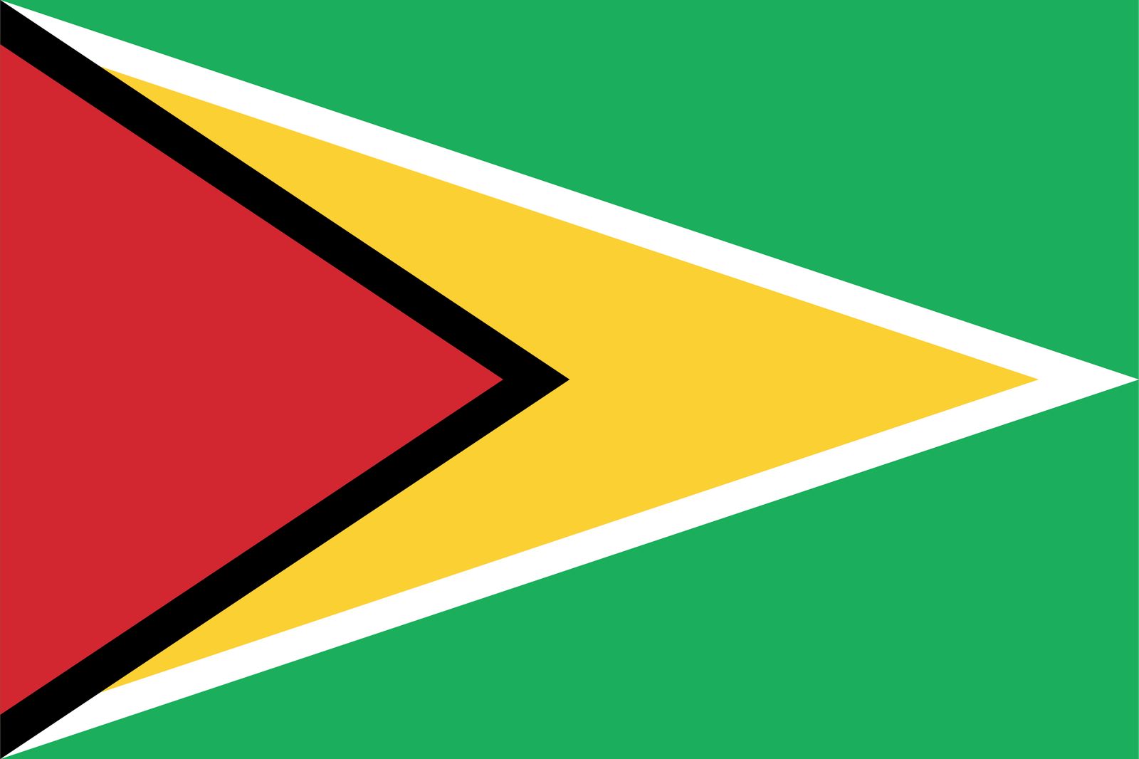 Guyana Flagga - Sticker