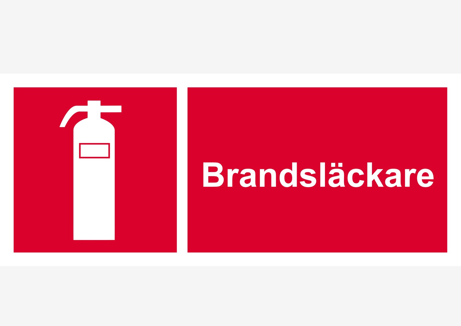 Klistermärke - Brandsläckare