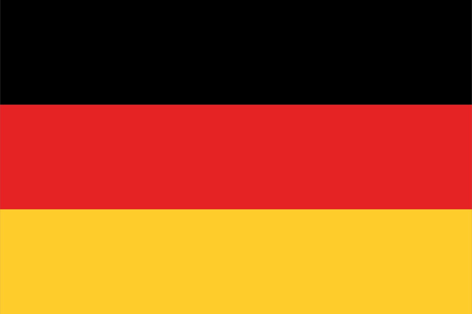 Tyskland Flagga - Klistermärke