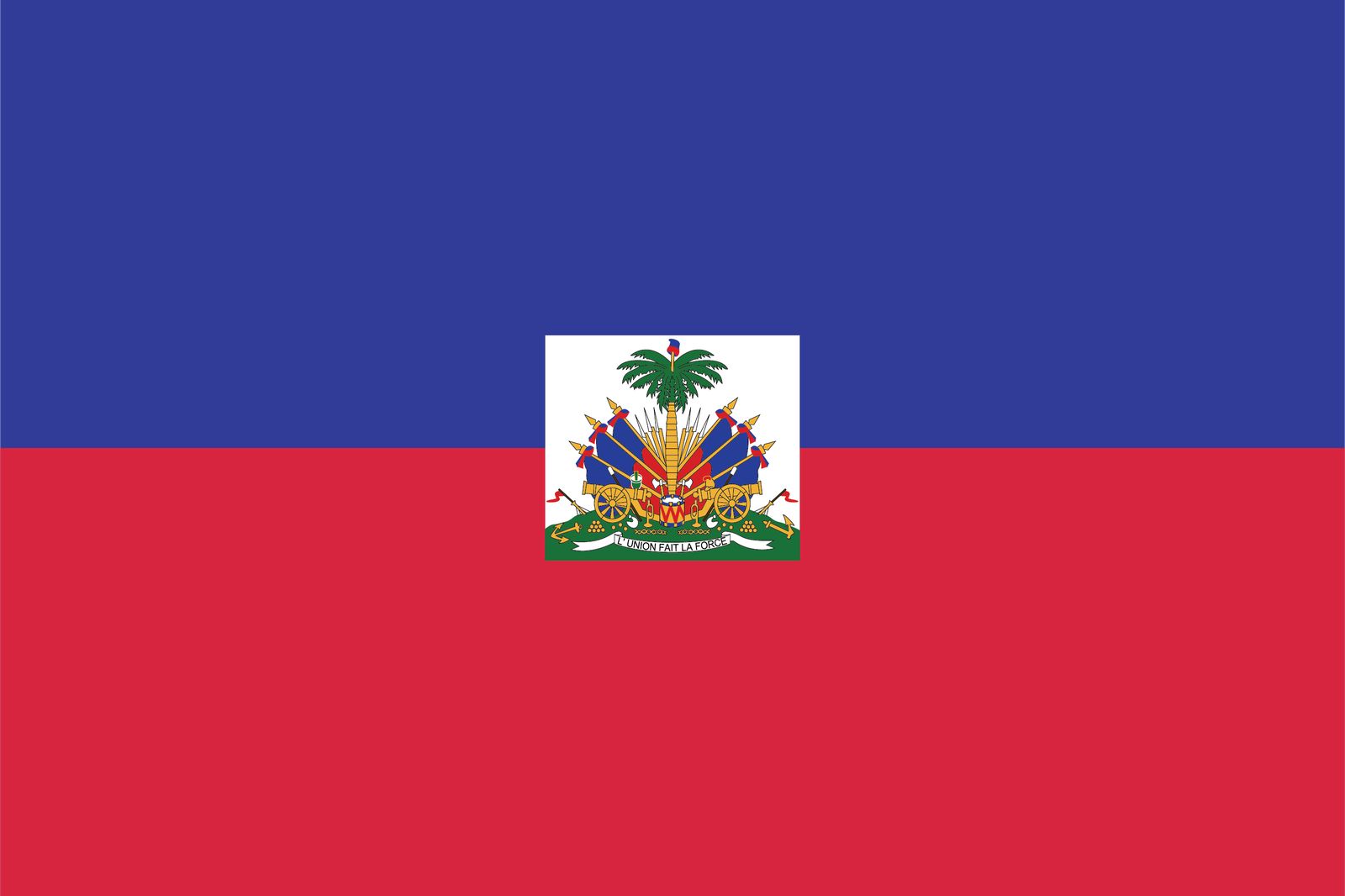Haiti Flagga - Klistermärke