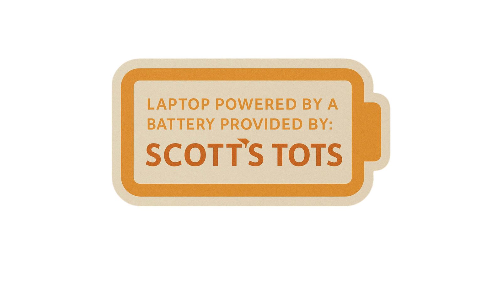 Klistermärke - Scotts Tots Batteri - 4 Klistermärken