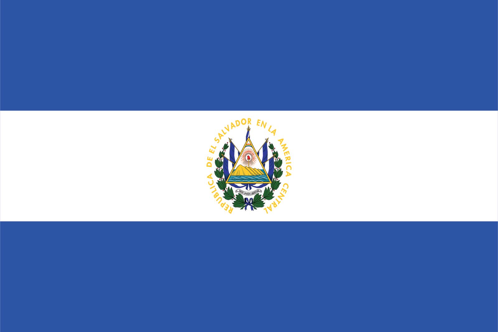 El Salvador-flagga - Klistermärke