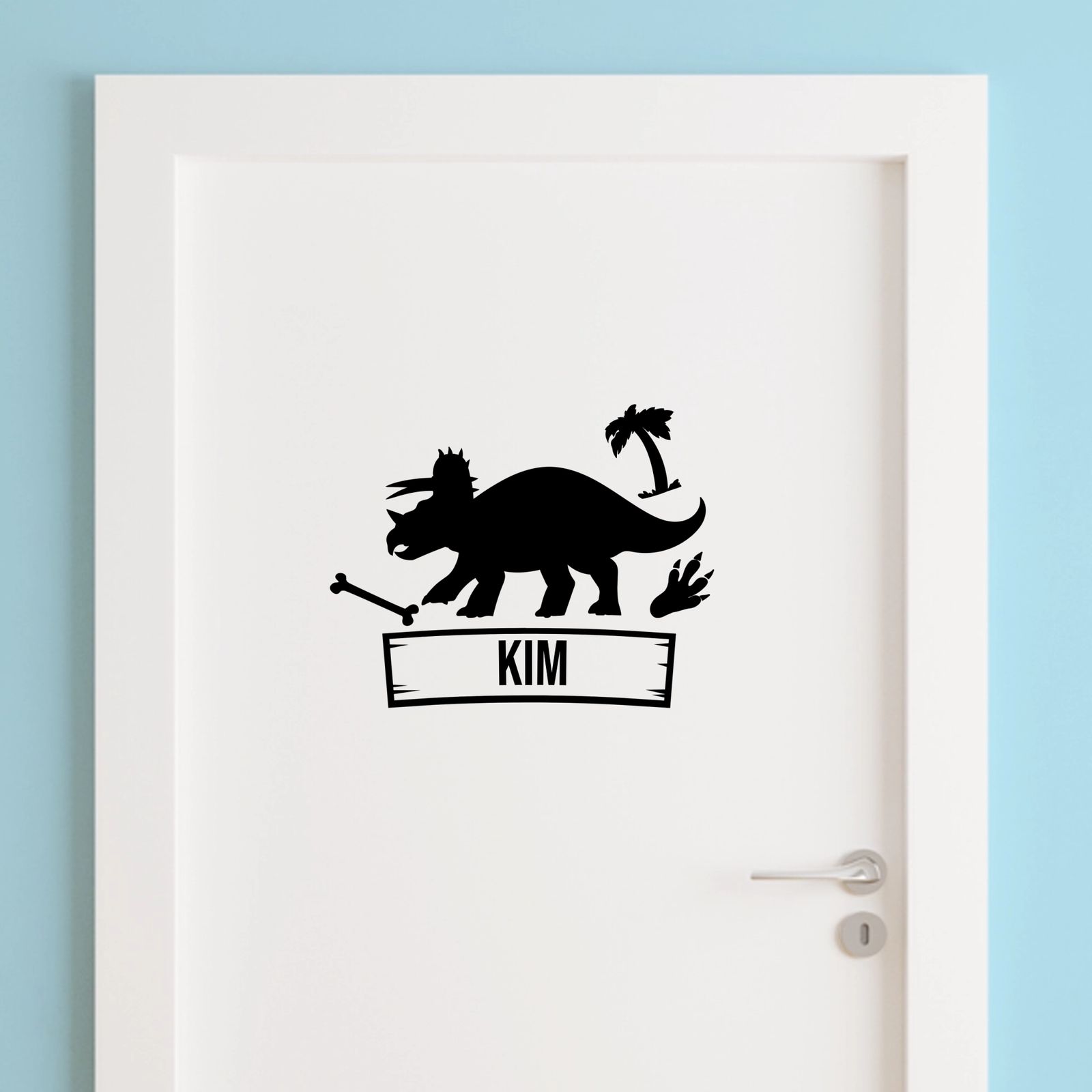 Dörrklistermärke - Dinosauriedesign