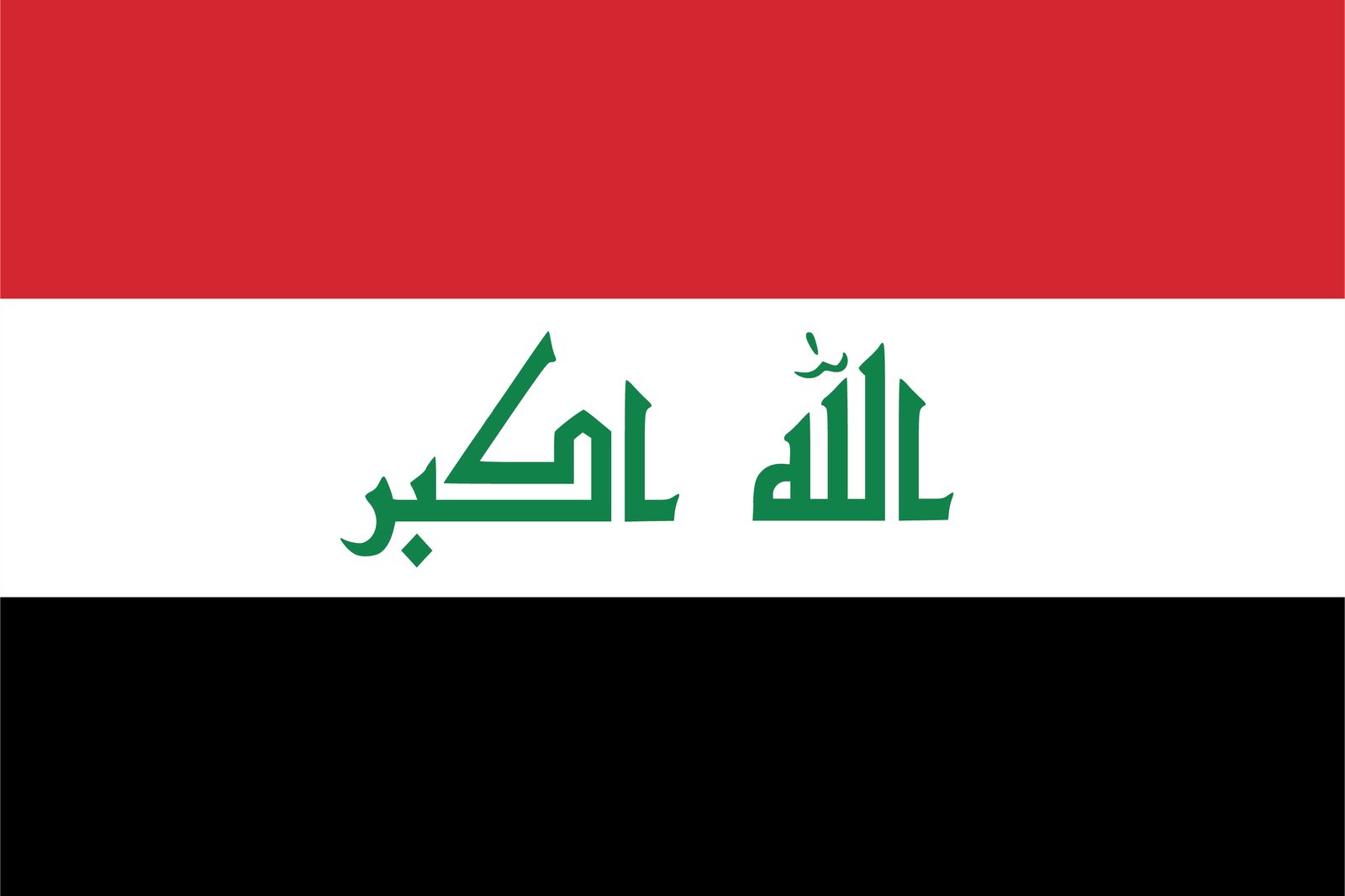 Irak Flagga - Klistermärke