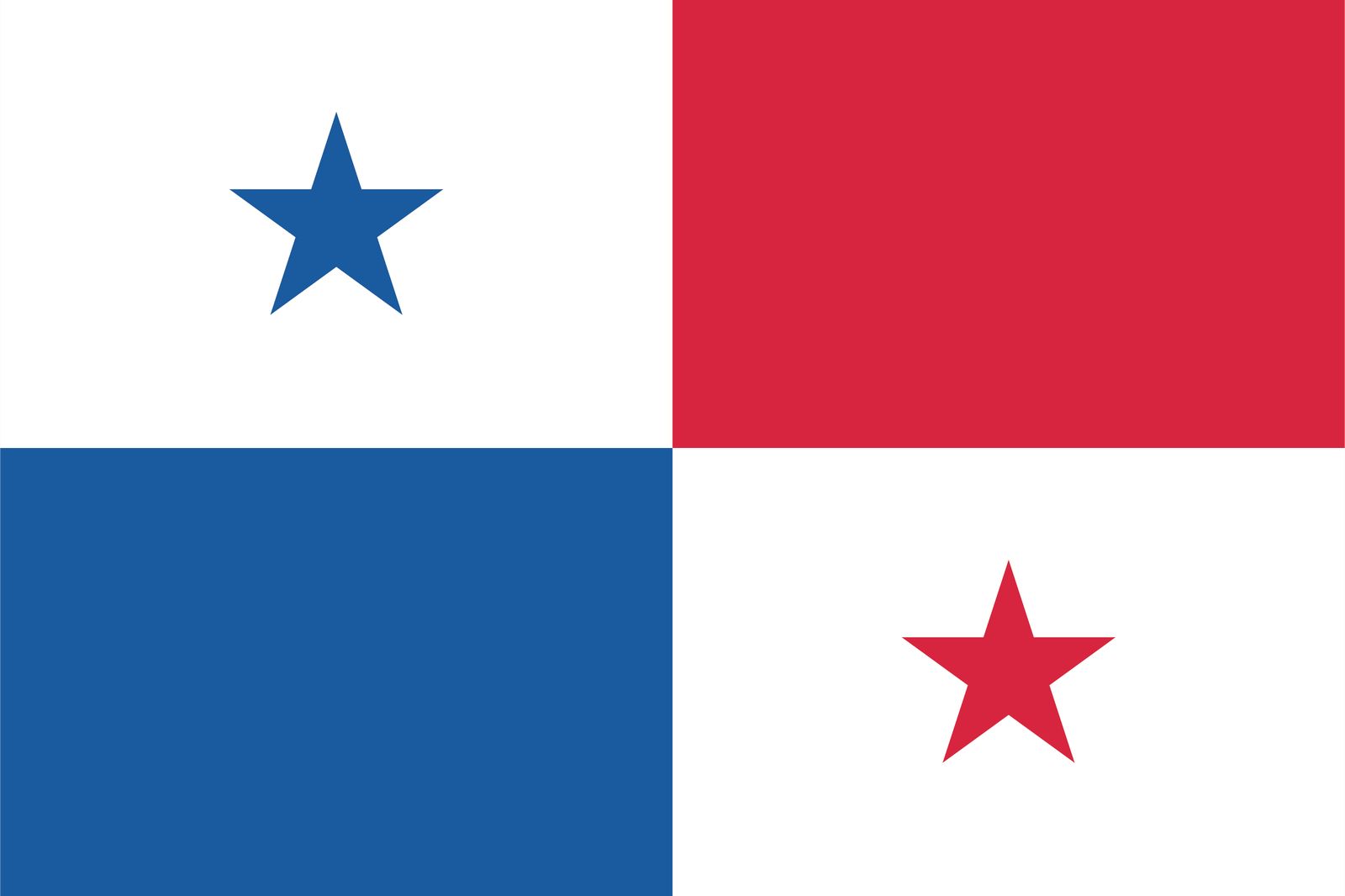 Panama Flagga - Klistermärke