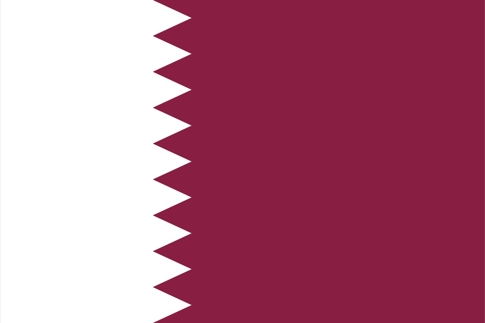 Qatar Flagga - Klistermärke