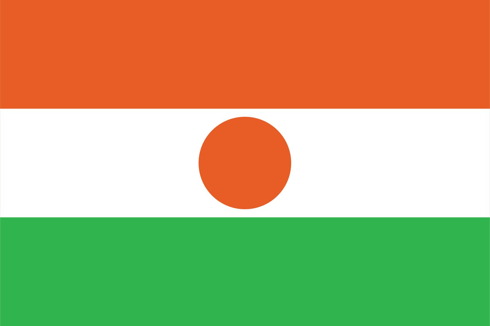 Niger-flagga - Klistermärke