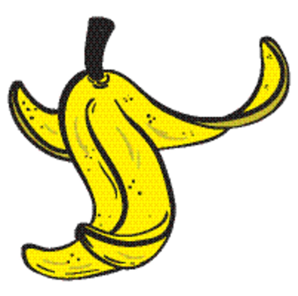 Klistermärke - Gul Banan Skal