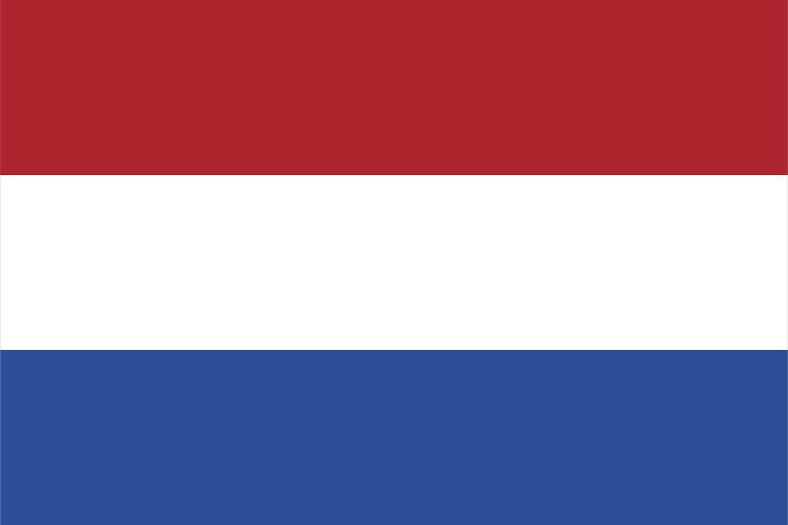 Nederländerna Flagga - Klistermärke