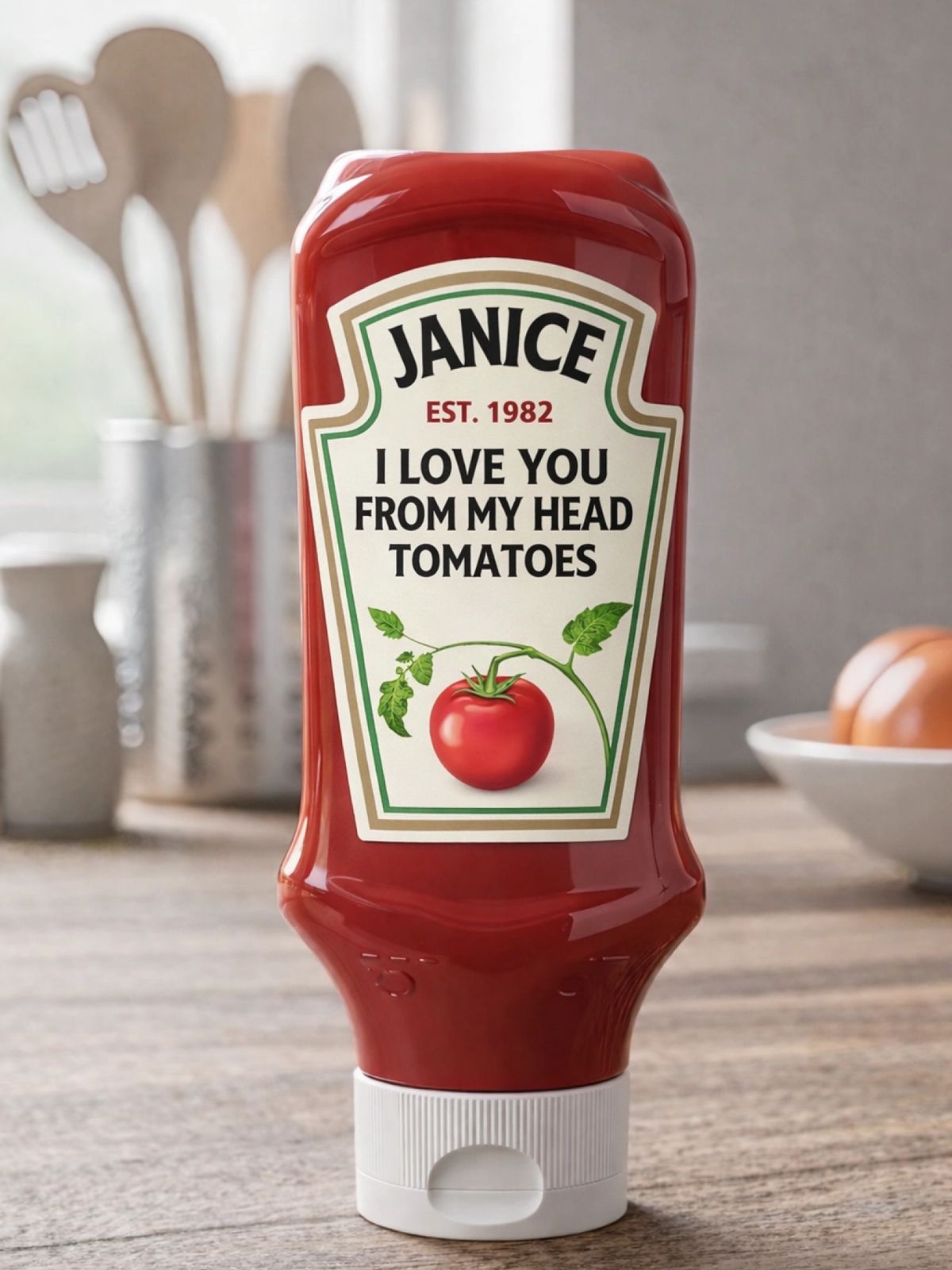 Personlig Etikett - Ketchup