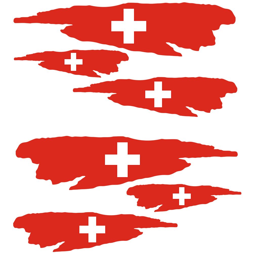 Schweiz flagga - Klistermärke