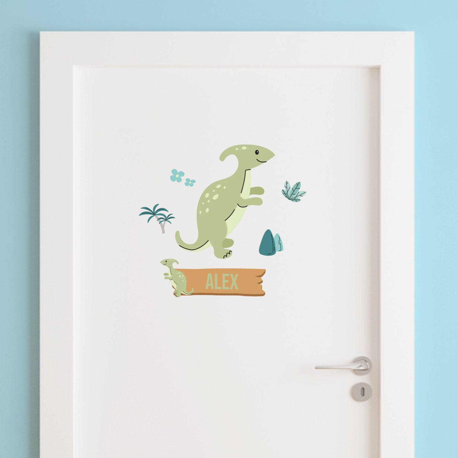 Dörr Klistermärke - Dinosauriedesign