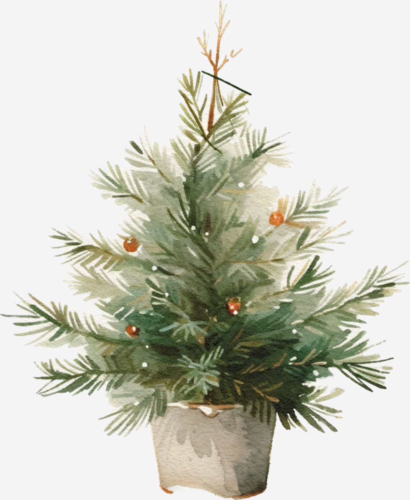 Julgran Klistermärke
