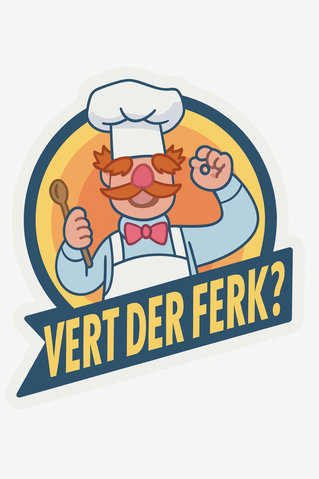 Klistermärke - Vert Der Ferk? - 4 Klistermärken