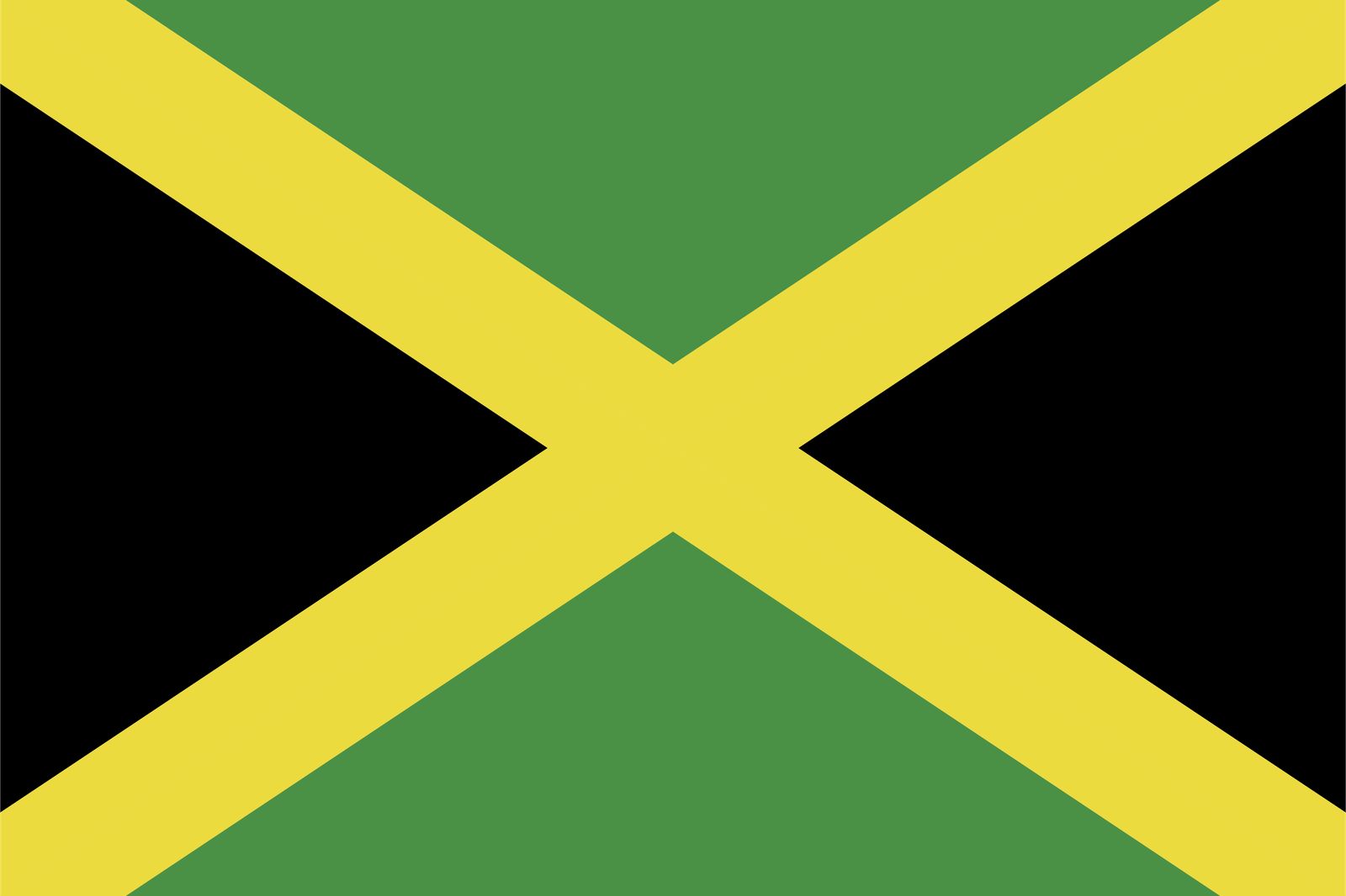 Jamaica Flagga - Klistermärke