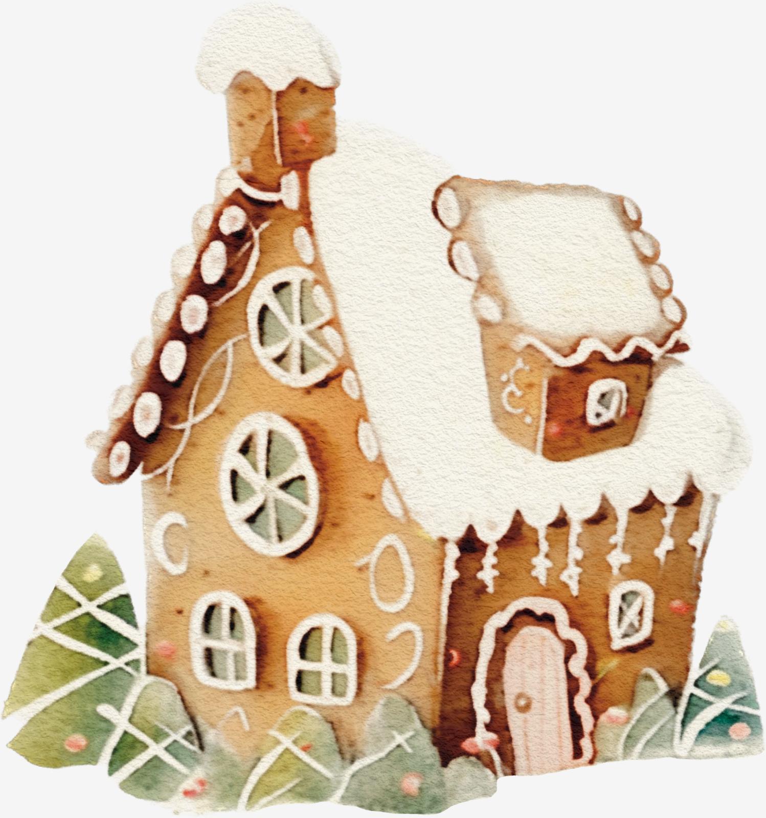 Pepparkakshus Klistermärke