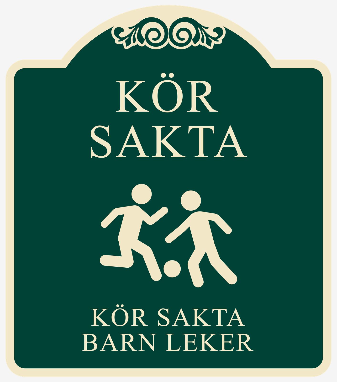 Sticker - Kör Sakta Barn Leker