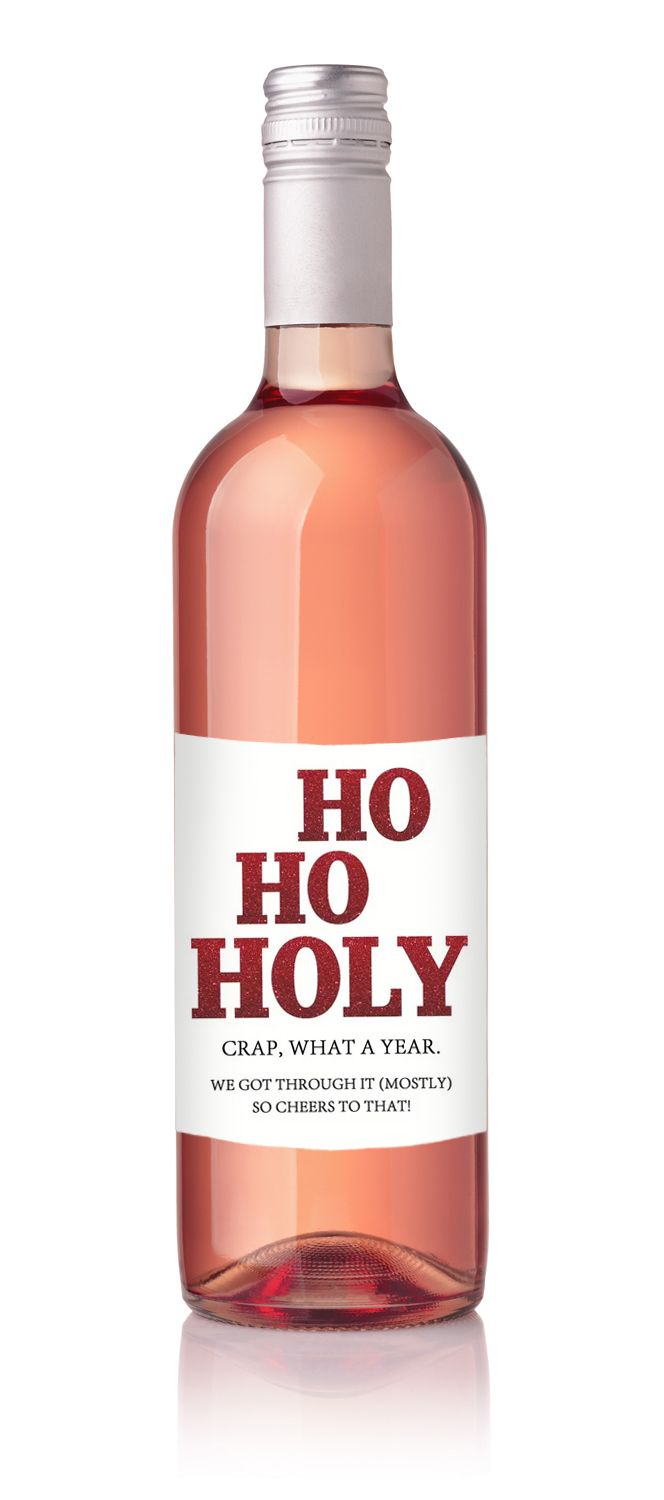 Flaskettikett - Ho Ho Holy År