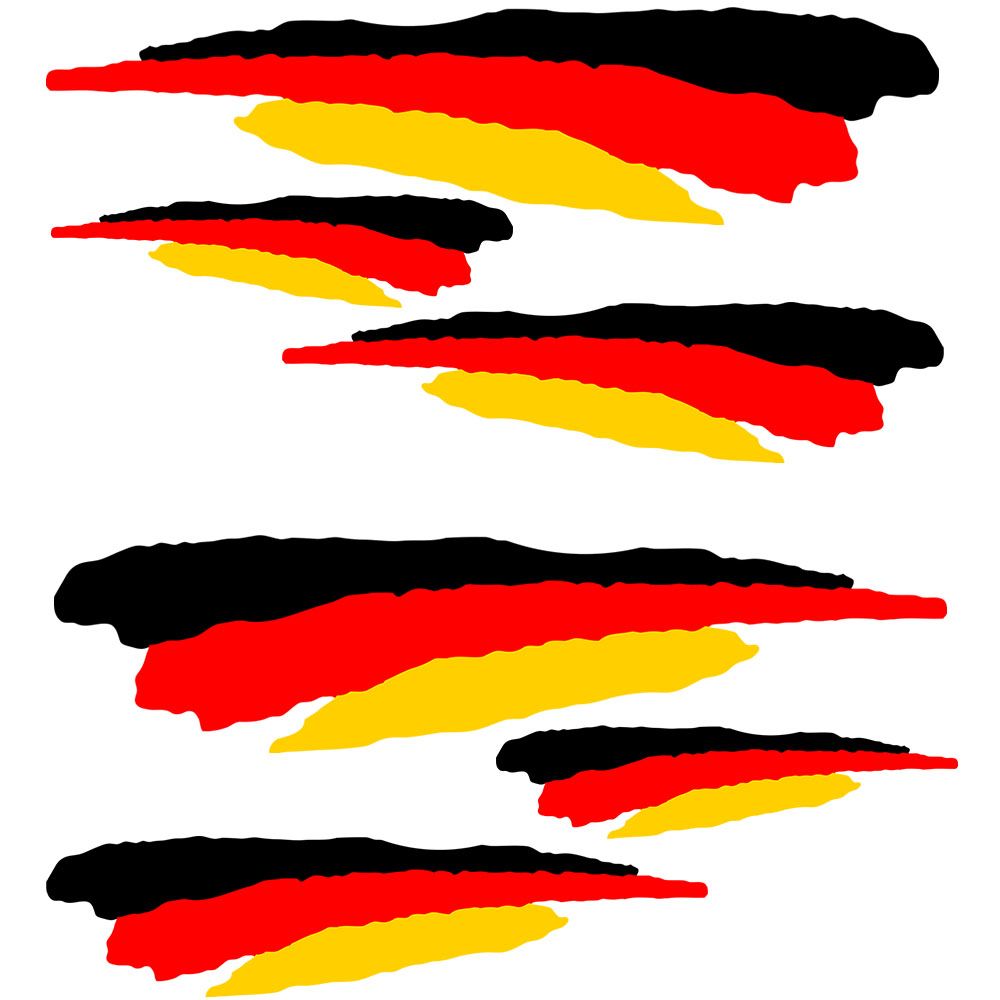 Tyskland Flagga - Klistermärke