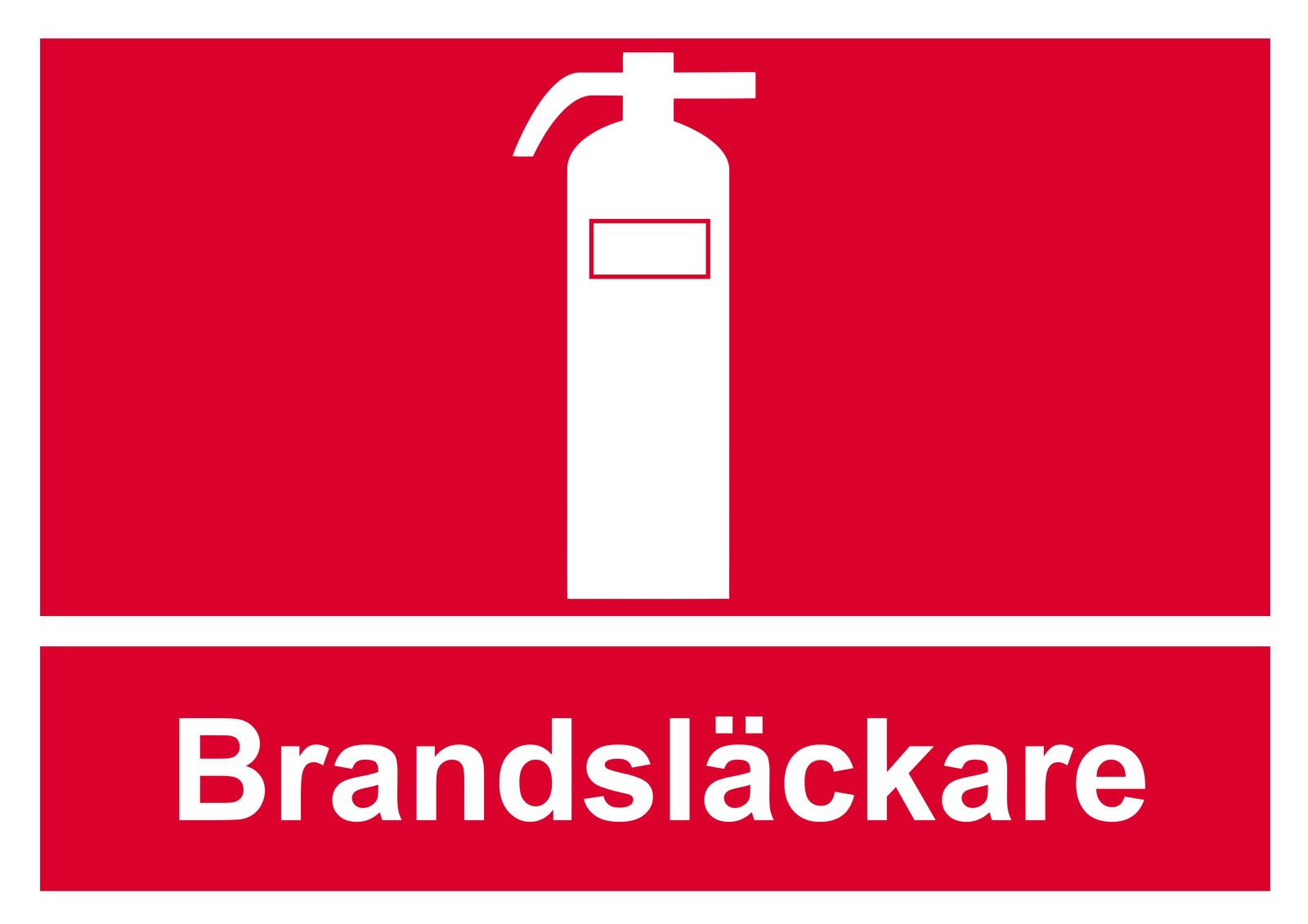 Sticker - Brandsläckare