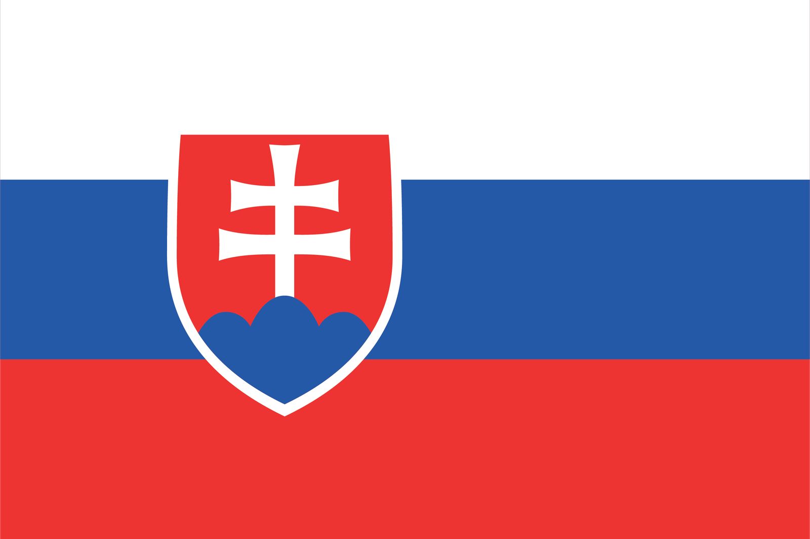 Slovakienflagga - Sticker