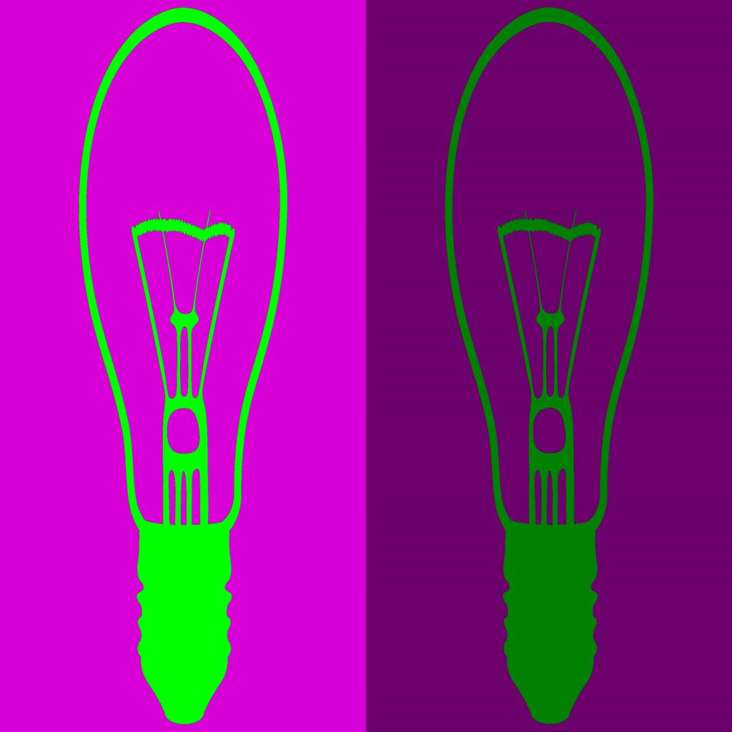 Sticker - Glödlampa Design
