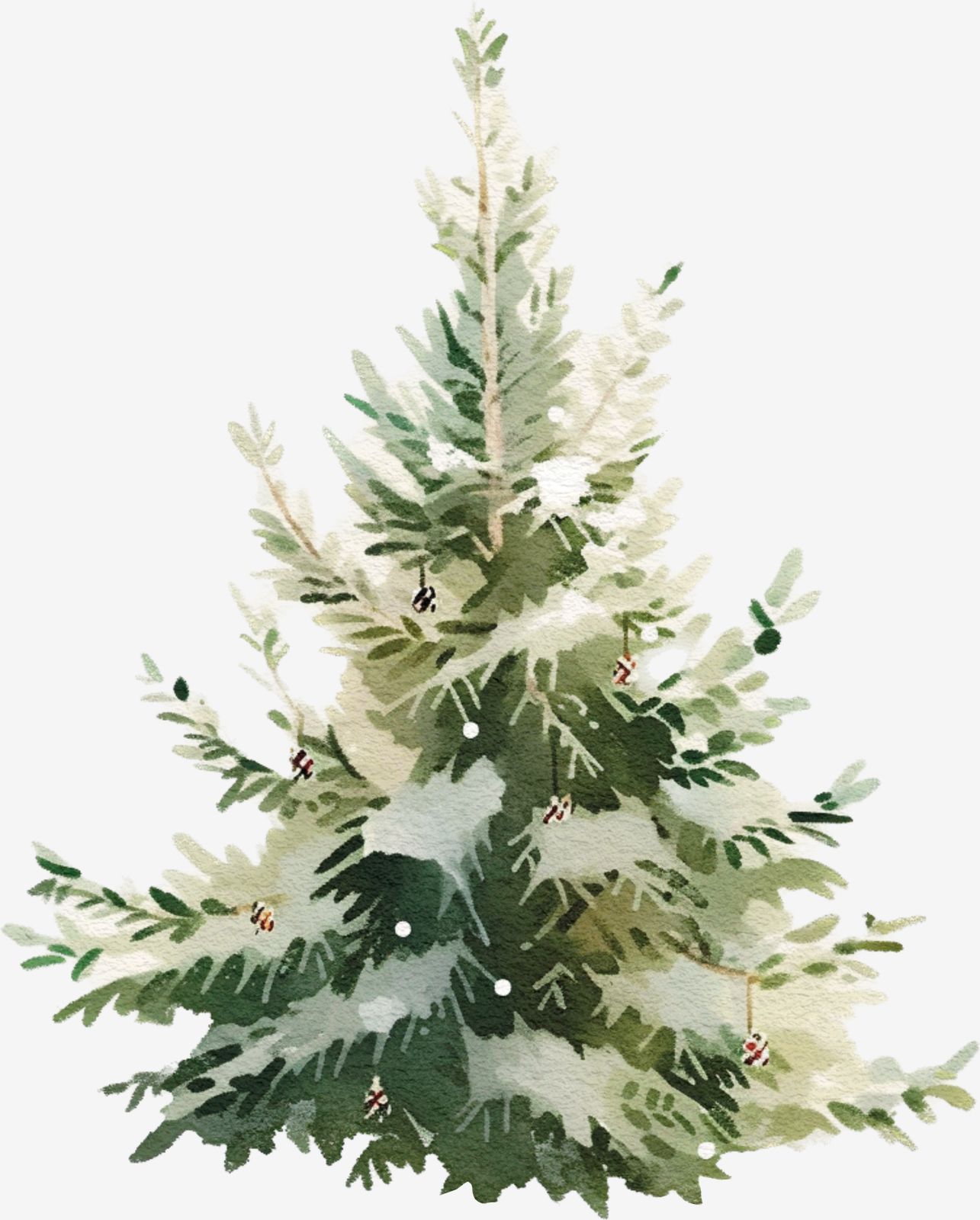 Julgran Klistermärke