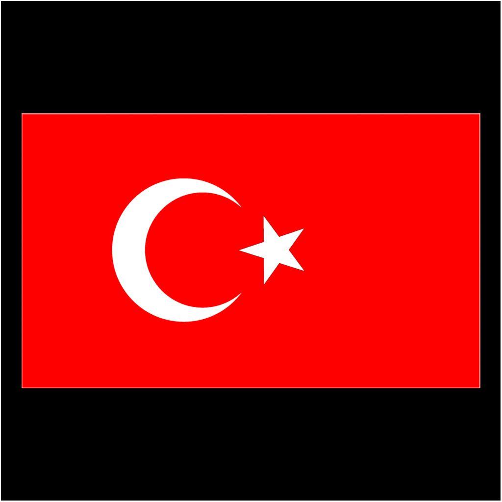 Stickers - Turkisk flagga