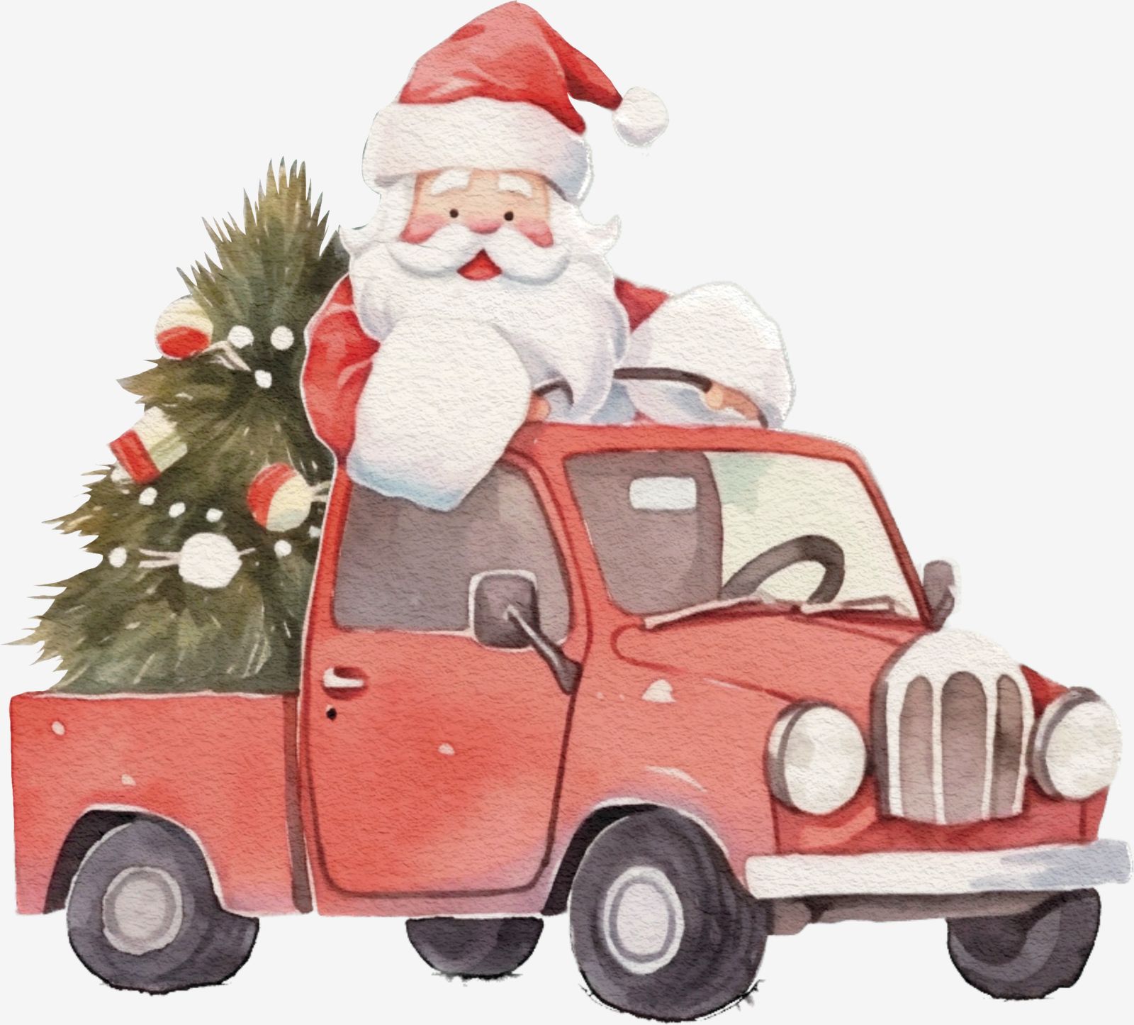 Tomte Juldekoration Klistermärke