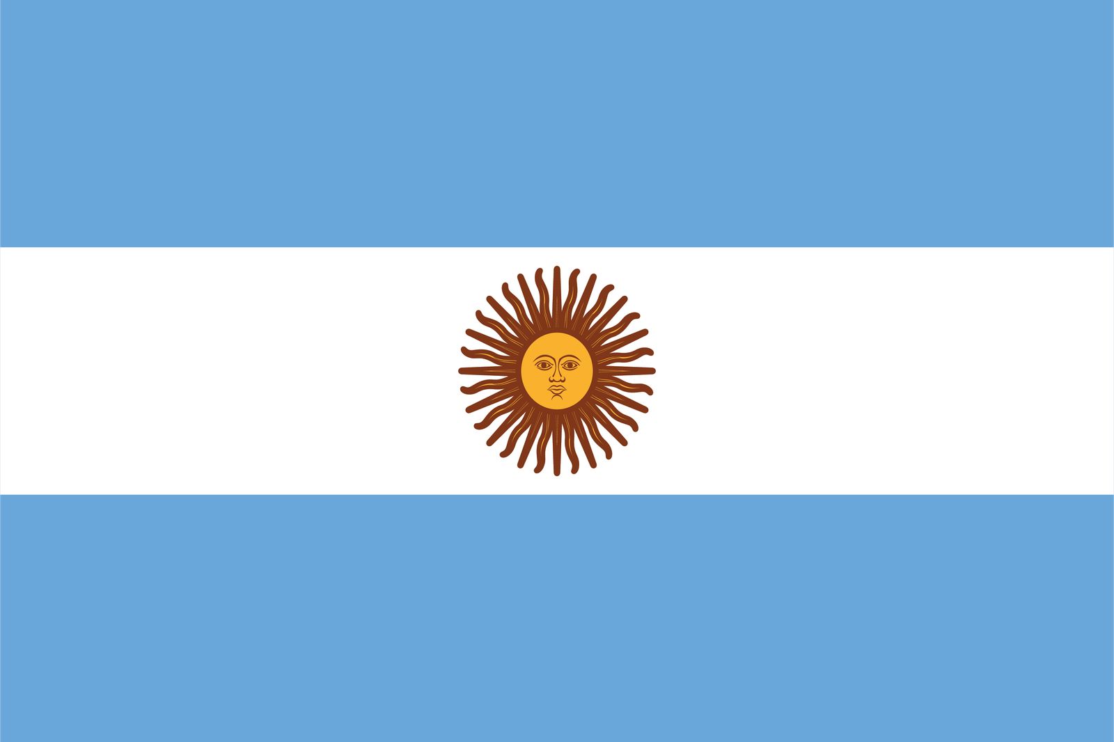 Argentina Flagga - Sticker