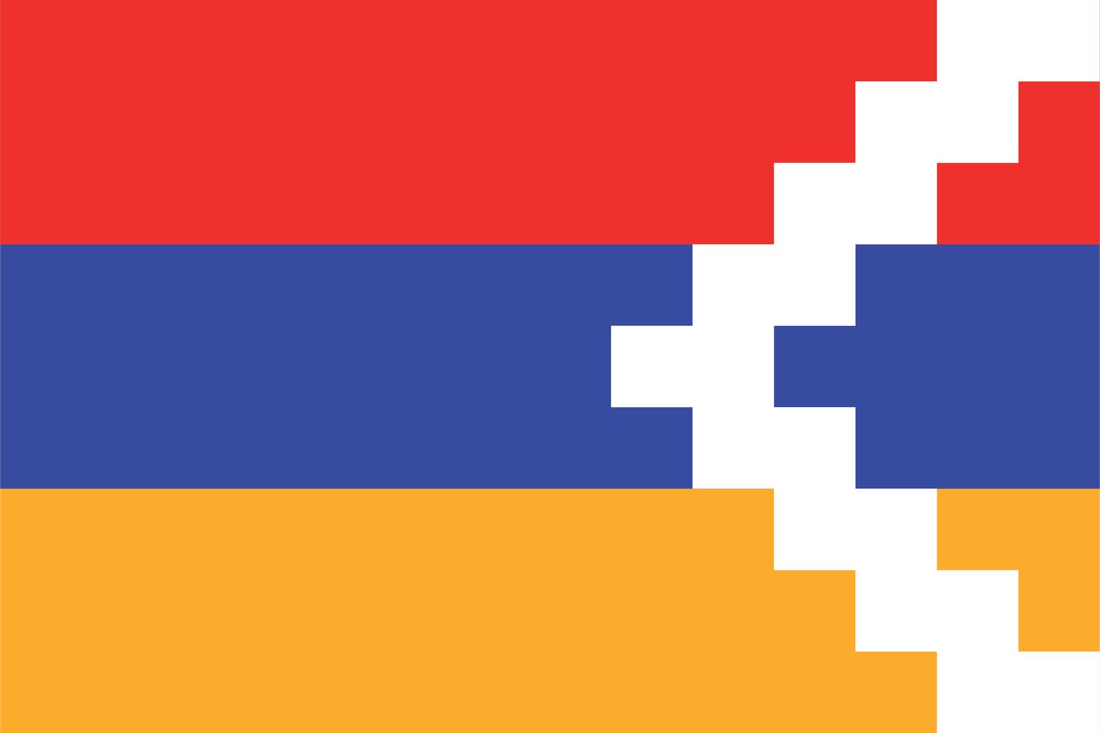 Artsakh-flagga - klistermärke