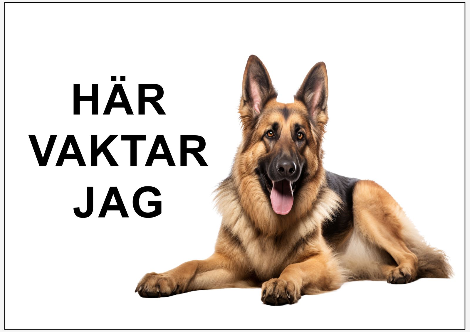 Sticker - Bevakas av mig