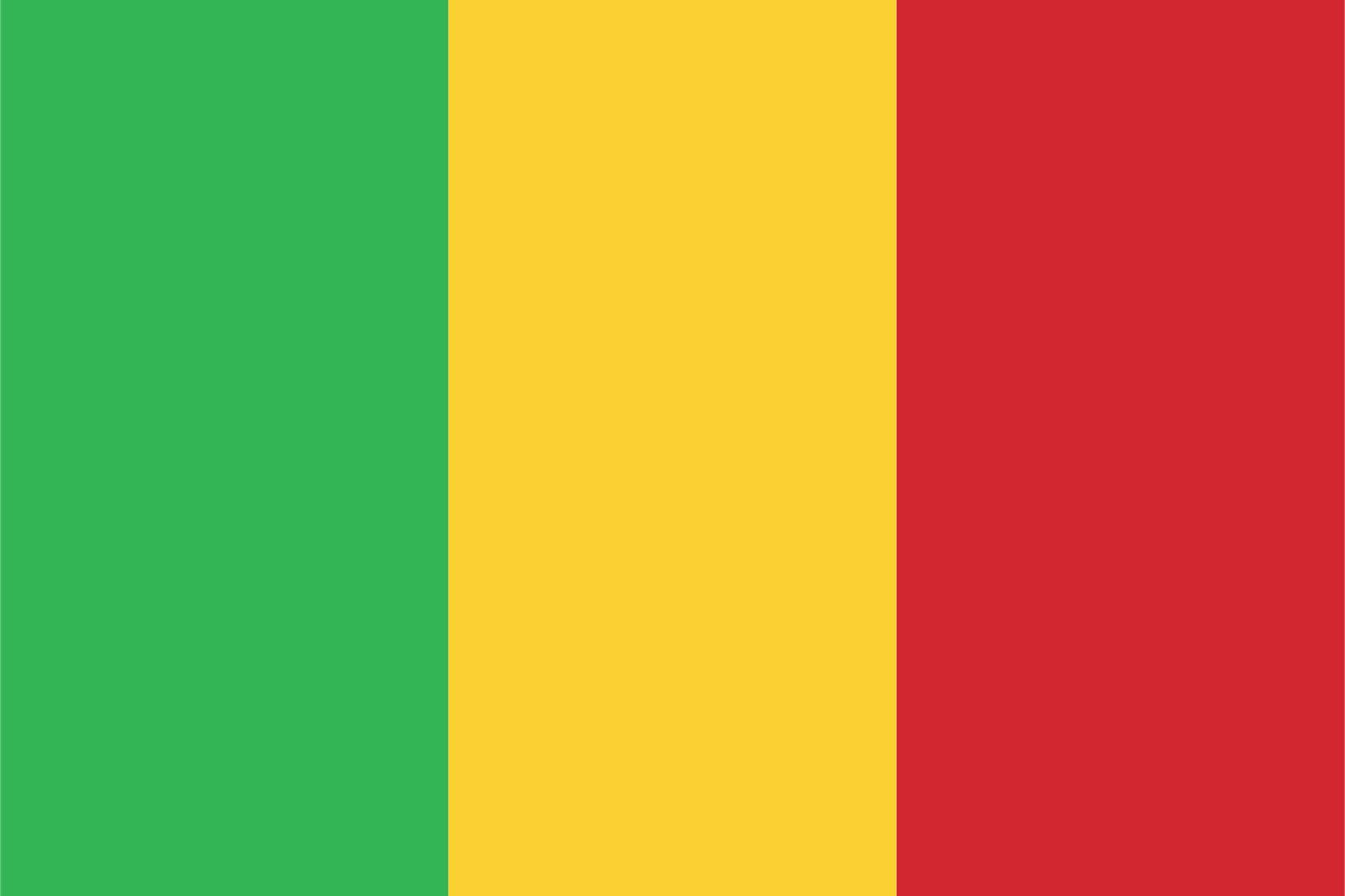 Mali Flagga - Klistermärke