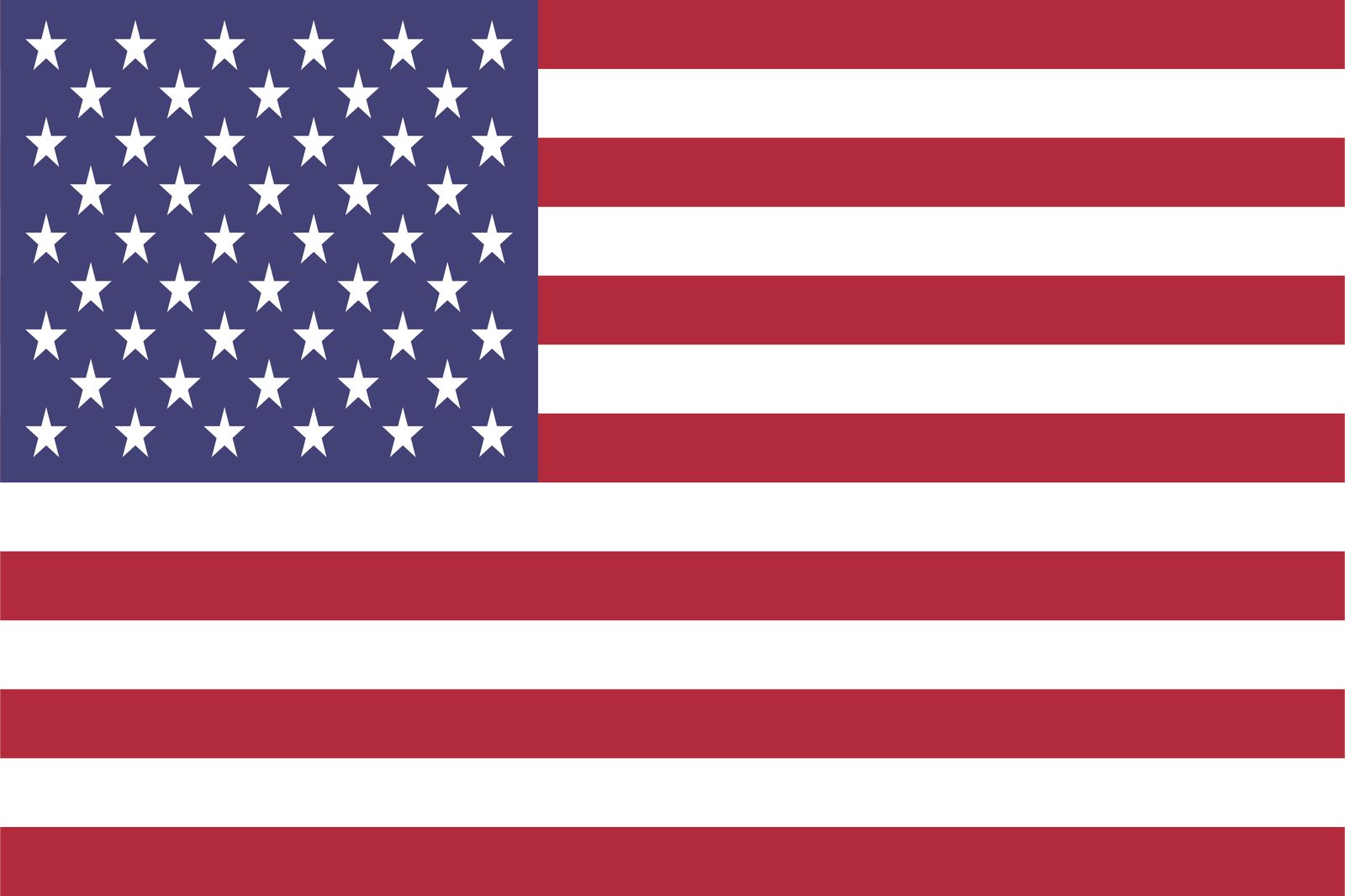USA:s flagga - klistermärke