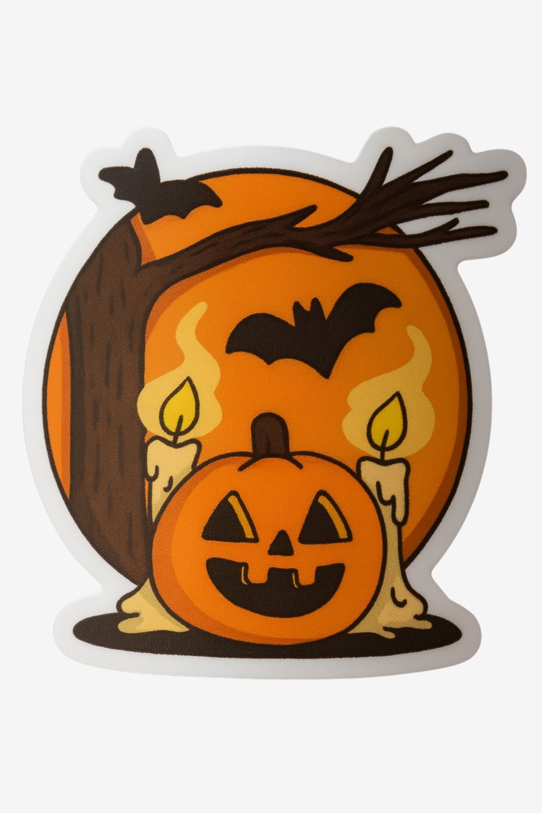Klistermärke - Halloween Pumpascen - 4 Klistermärken