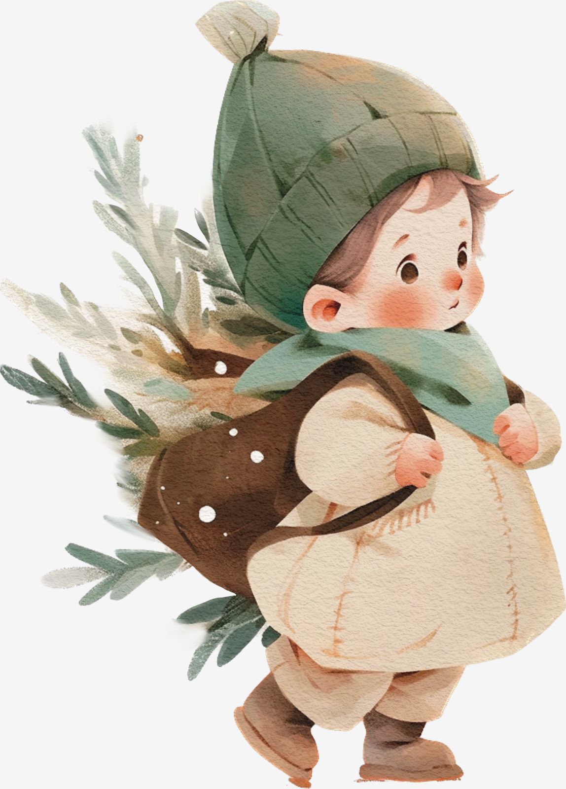 Söt Barn Klistermärke Illustration
